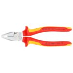 Knipex VDE Geïsoleerde Kracht-Combinatietang Comfort 180 mm – Verchroomd – Met meercomponenten grepen – Voor koperen en pianodraad - Afbeelding 3