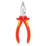 Knipex VDE Geïsoleerde Spitse Combinatietang 145 mm – Verchroomd – Voor fijne installatiewerkzaamheden – Slanke kop met extra grip - Afbeelding 2