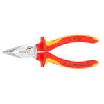 Knipex VDE Geïsoleerde Spitse Combinatietang 145 mm – Verchroomd – Voor fijne installatiewerkzaamheden – Slanke kop met extra grip - Afbeelding 3