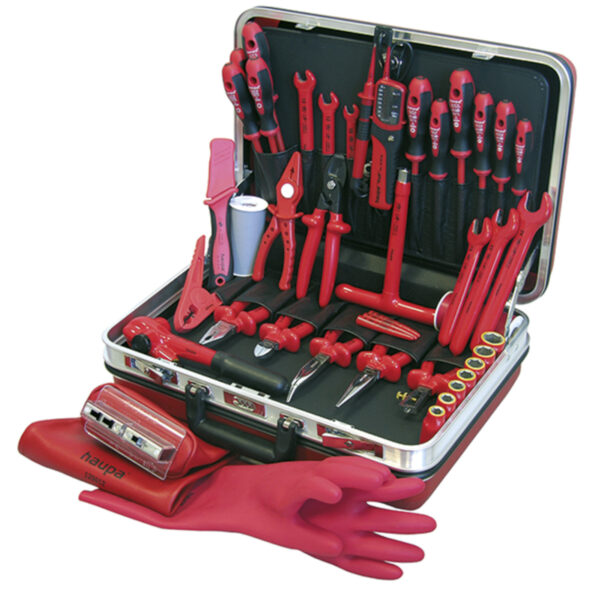 Haupa VDE Geïsoleerde Tool Case “Delux Plus” – Complete 54-delige VDE Gereedschapskoffer voor Elektriciens