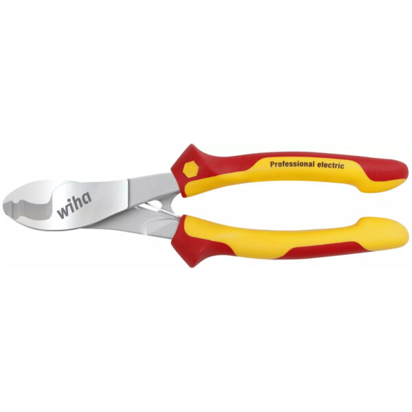 Wiha VDE Geïsoleerde Kabelknipper 180 mm – Professional Electric – Voor Koper en Aluminium – Met Openingsveer