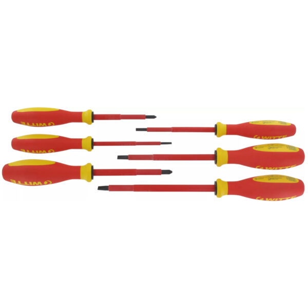 Witte Tools VDE Geïsoleerde Schroevendraaierset PRO 6-delig - SL/PH