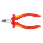 Knipex VDE Geïsoleerde Zijsnijtang 125 mm – Verchroomd met Comfortgreep - Afbeelding 3
