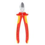 Knipex VDE Geïsoleerde Zijsnijtang 180 mm – Verchroomd, Ergonomisch en Veilig voor Professioneel Gebruik - Afbeelding 2