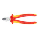 Knipex VDE Geïsoleerde Zijsnijtang 180 mm – Verchroomd, Ergonomisch en Veilig voor Professioneel Gebruik - Afbeelding 3