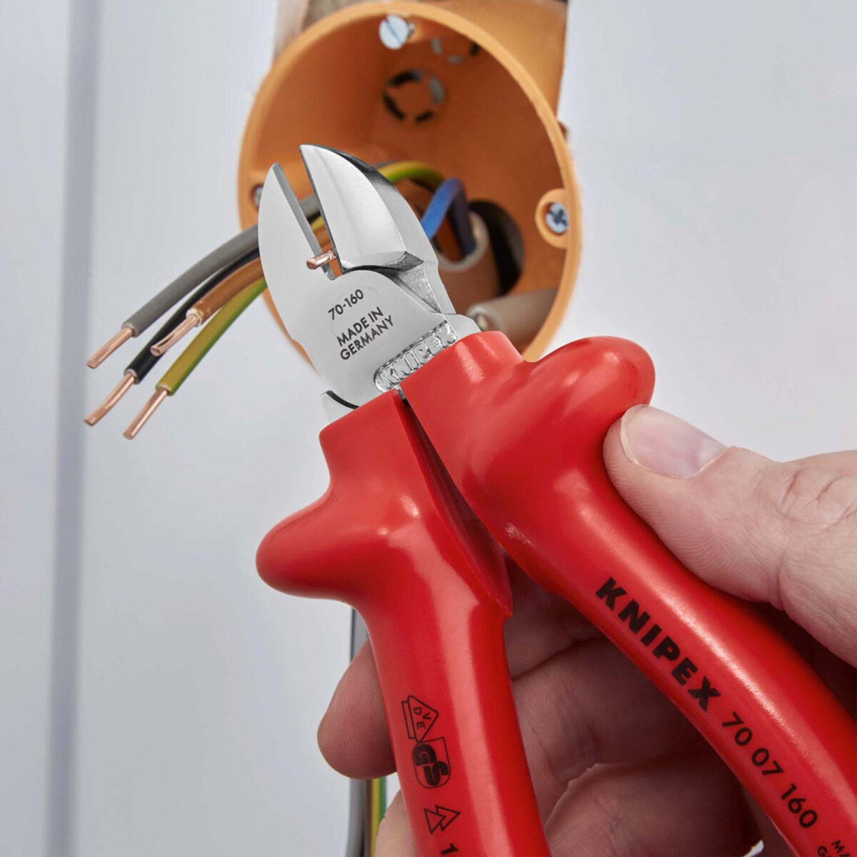 Knipex VDE Geïsoleerde Zijsnijtang 160 mm - Afbeelding 3