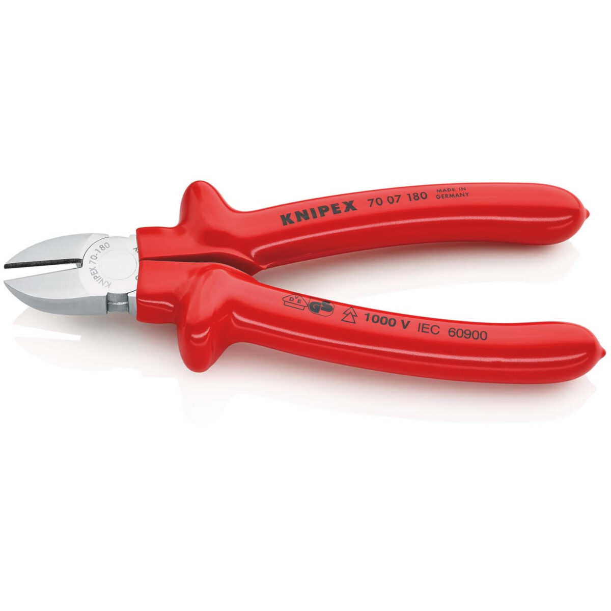 Knipex VDE Geïsoleerde Zijsnijtang 180 mm - Afbeelding 2