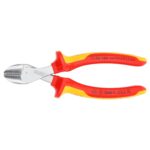 Knipex VDE Geïsoleerde Zijsnijtang X-Cut 160 mm – Compact, Verchroomd en Extreem Krachtig - Afbeelding 3