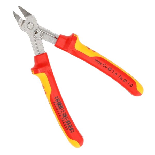 Knipex VDE Geïsoleerde Electronic Super Knips 125 mm – Precisiezijsnijtang voor Elektronica en Fijnmechanica