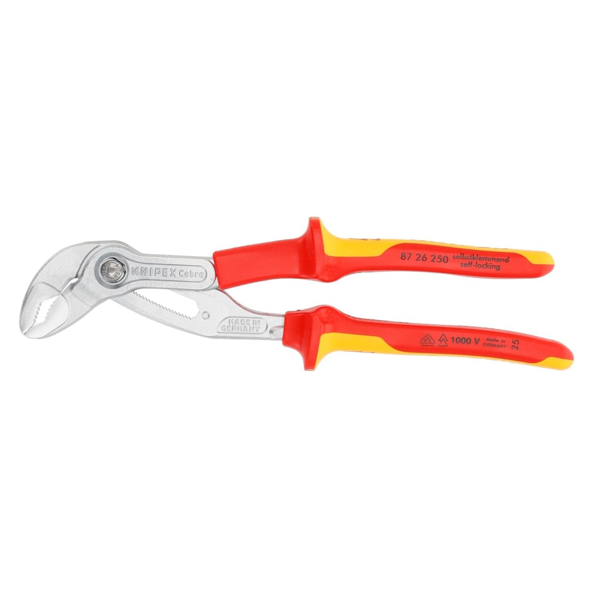Knipex VDE Geïsoleerde Waterpomptang Cobra 250 mm – Verchroomd, Geïsoleerd en Zelfklemmend - Afbeelding 3