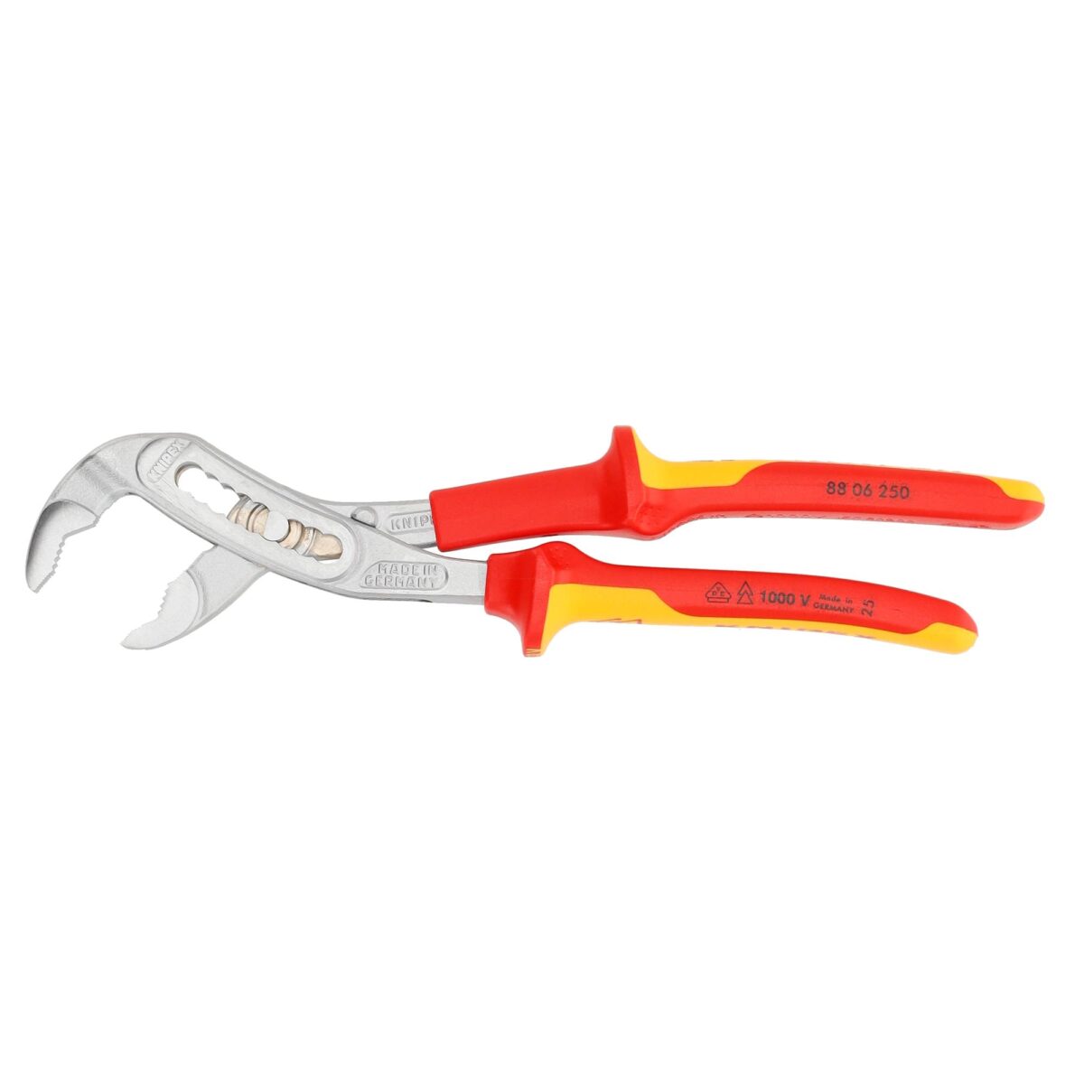 Knipex VDE Geïsoleerde Waterpomptang Alligator 250 mm – Verchroomd, Zelfklemmend en Veilig voor Elektrisch Werk - Afbeelding 3