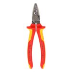 Knipex VDE Geïsoleerde Krimptang 180 mm – Voor Adereindhulzen 0,25–16 mm², Slanke Constructie met Diepe Krimpprofielen - Afbeelding 2