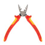 Knipex VDE Geïsoleerde Krimptang 180 mm – Voor Adereindhulzen 0,25–16 mm², Slanke Constructie met Diepe Krimpprofielen - Afbeelding 4