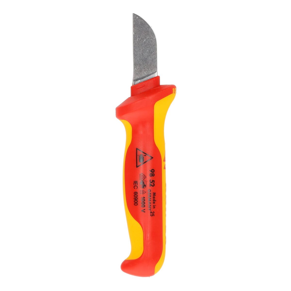 Knipex VDE Geïsoleerde Kabelmes 190 mm – Met Rechte Snijkant, Ergonomisch en Veilig voor Elektrisch Gebruik - Afbeelding 2