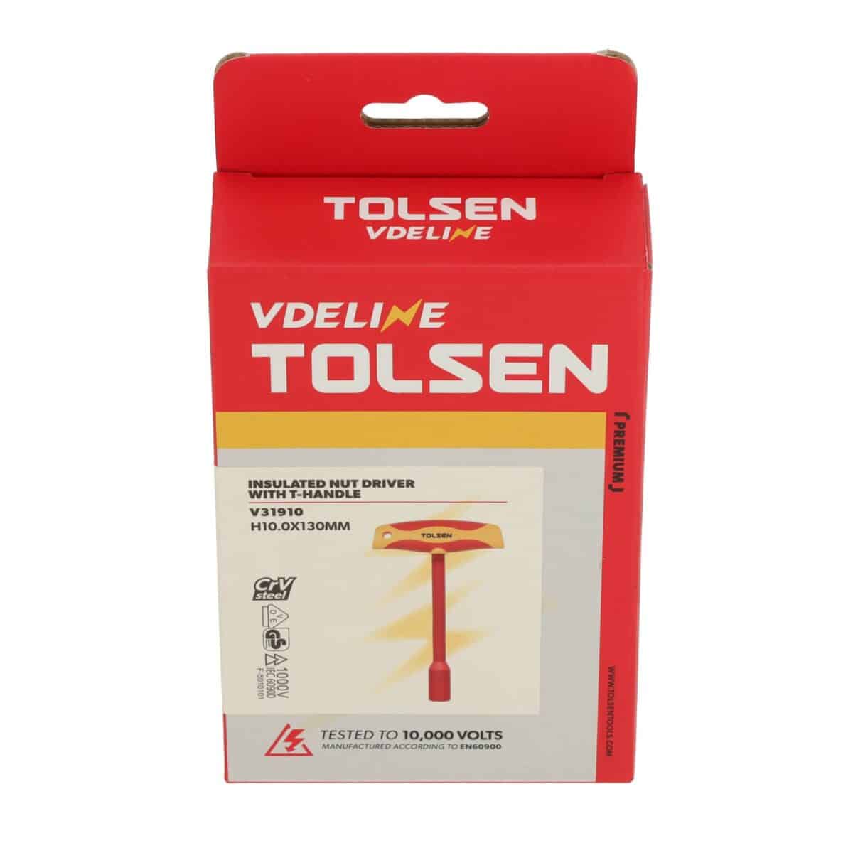 VDE Line Geïsoleerde Moerschroevendraaier T-Sleutel H10 x 130 mm - Afbeelding 5