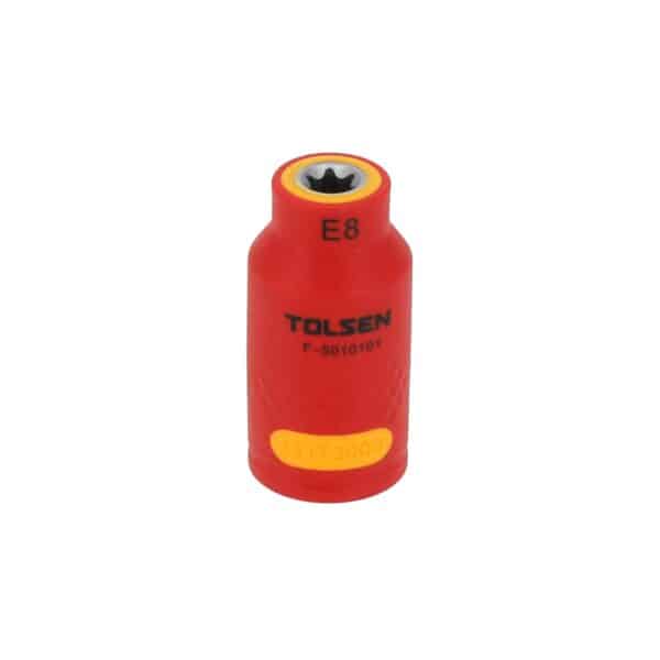VDE Line Geïsoleerde Dopsleutel 3/8″ E8 - Externe Torx