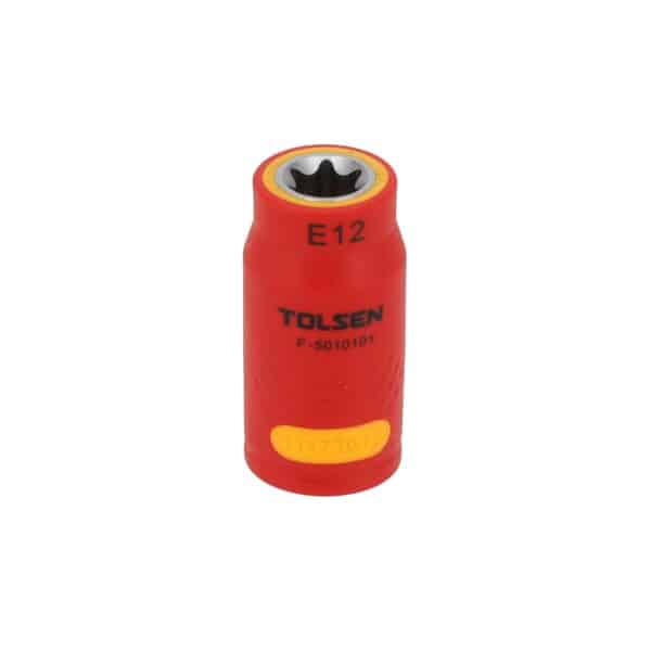 VDE Line Geïsoleerde Dopsleutel 3/8″ E12 - Externe Torx