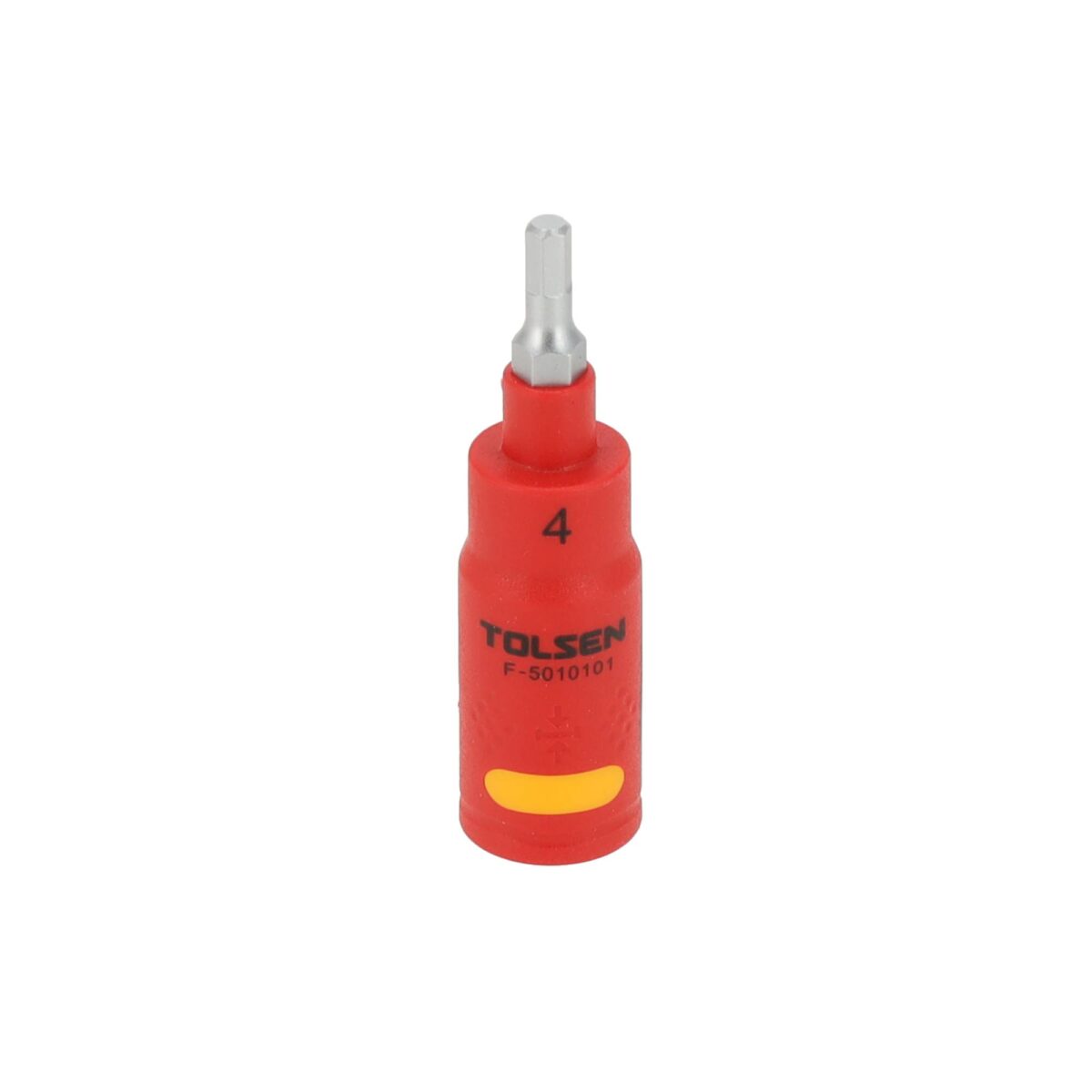 VDE Line Geïsoleerde Dopsleutel 1/4″ Hex 4 mm x 66 mm - Afbeelding 1