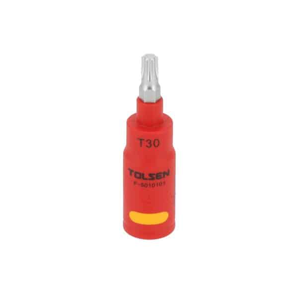 VDE Line Injectie-geïsoleerde 2-component Torx bitdop T30 – 1/4"