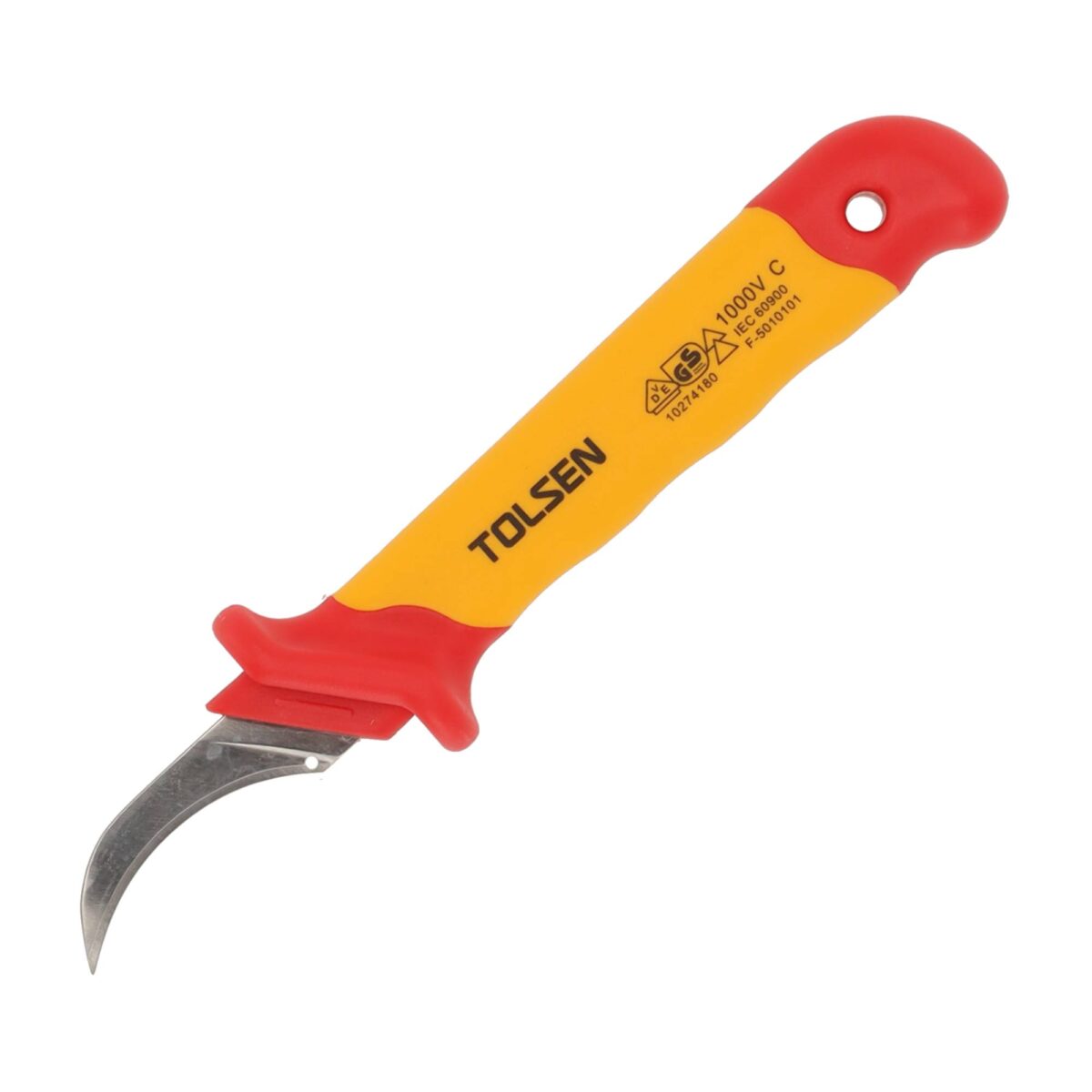 VDE Line Injectie-Geïsoleerd Kabelmes met Lange Haak 50×180 mm - Afbeelding 1