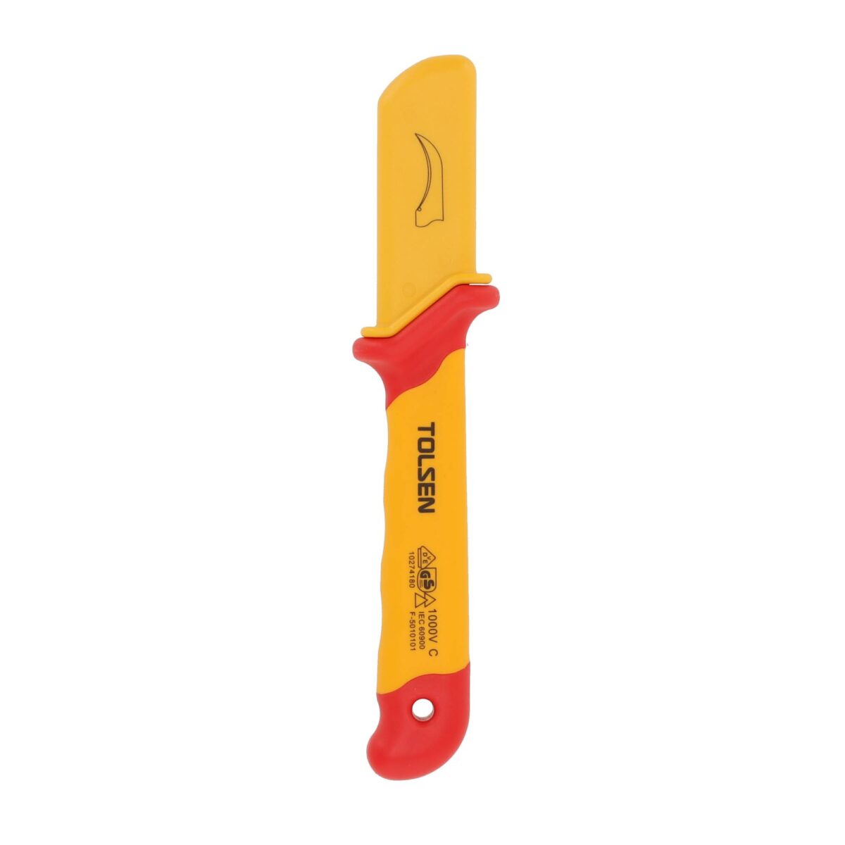 VDE Line Injectie-Geïsoleerd Kabelmes met Lange Haak 50×180 mm - Afbeelding 3