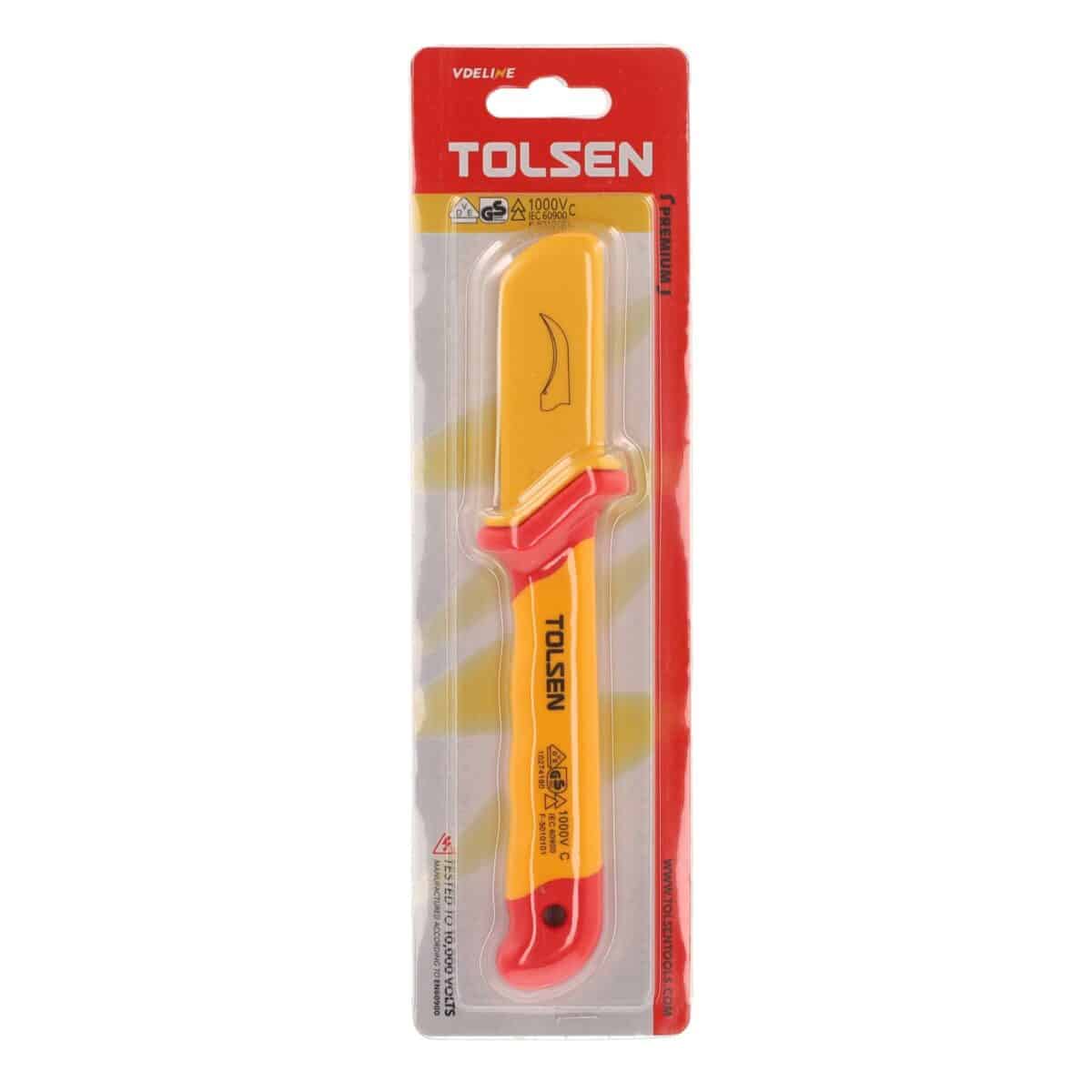 VDE Line Injectie-Geïsoleerd Kabelmes met Lange Haak 50×180 mm - Afbeelding 4