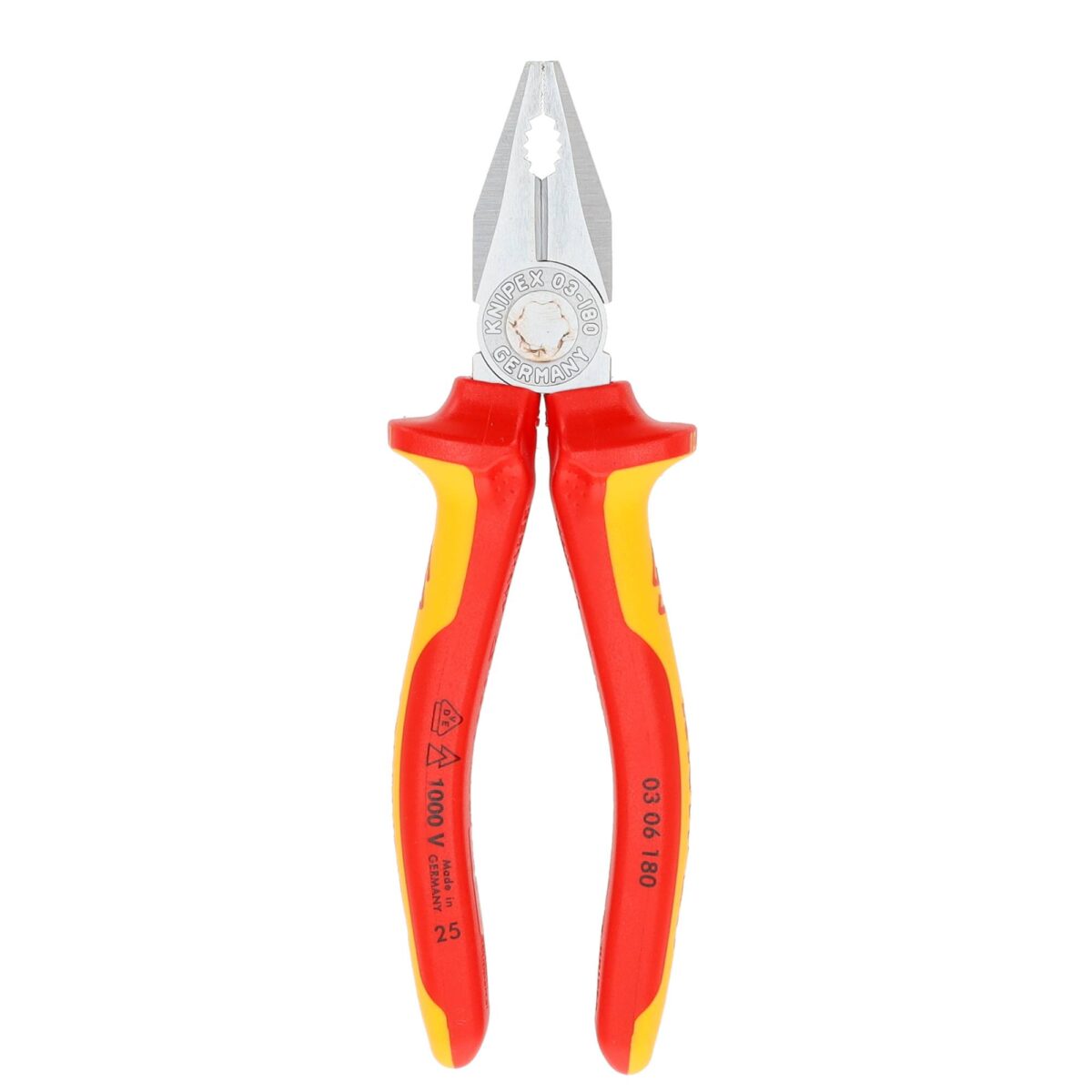 Knipex VDE Geïsoleerde Combinatietang 180 mm - Verchroomd met Meer-Componenten Grepen - Afbeelding 2