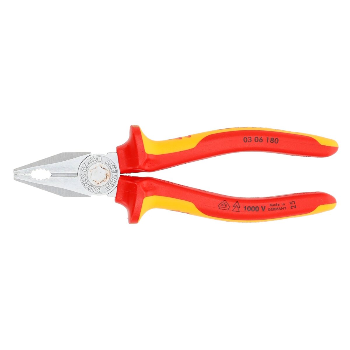 Knipex VDE Geïsoleerde Combinatietang 180 mm - Verchroomd met Meer-Componenten Grepen - Afbeelding 3
