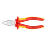 Knipex VDE Geïsoleerde Combinatietang 180 mm - Verchroomd met Meer-Componenten Grepen - Afbeelding 3