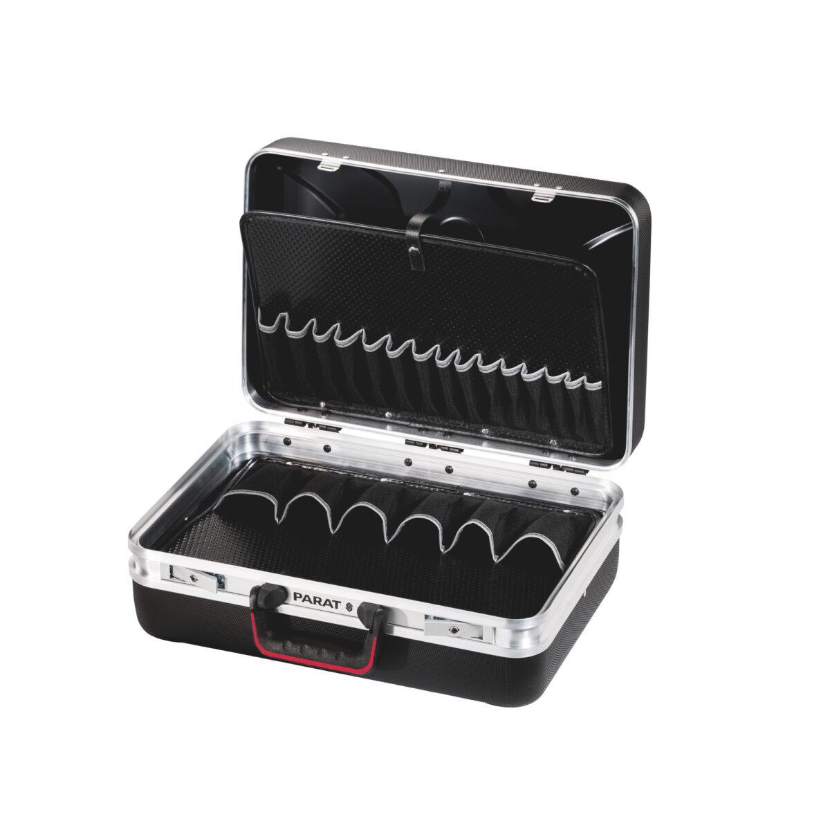 Parat Gereedschapskoffer Silver Style 460x180x310 mm – Robuuste X-ABS Koffer met 27 Gereedschapsvakken - Afbeelding 1