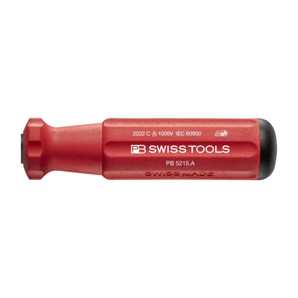PB Swiss Tools VDE Geïsoleerde Classic Greep PB 5215 A – Voor Wisselklingen met Klik-vergrendeling - Afbeelding 1