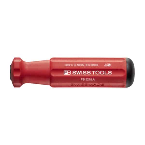PB Swiss Tools VDE Geïsoleerde Classic Greep PB 5215 A – Voor Wisselklingen met Klik-vergrendeling