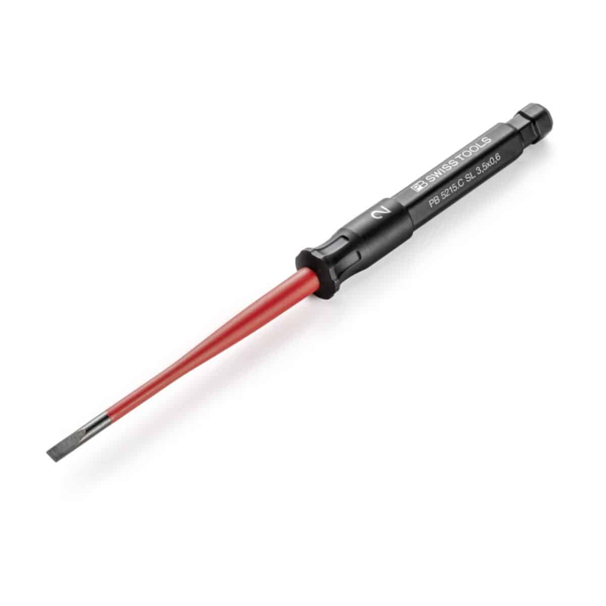 PB Swiss Tools VDE Geïsoleerde Sleufschroevendraaier Wisselkling 4.0 x 165 mm – Slim Design - Afbeelding 2