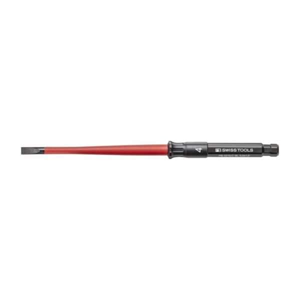 PB Swiss Tools VDE Geïsoleerde Sleufschroevendraaier Wisselkling 5.5 x 190 mm – Slim Design