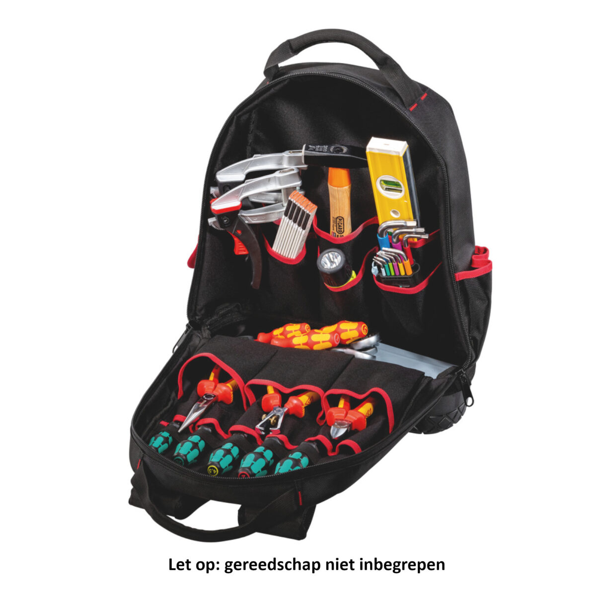 Parat Gereedschapsrugzak 440x170x360 mm | 23 liter | Ruimte voor ca. 50 gereedschappen - Afbeelding 3