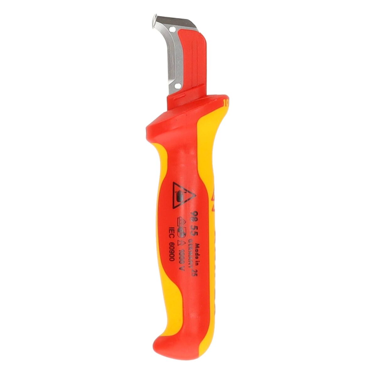 Knipex VDE Geïsoleerde Ontmantelingsmes met Glijschoen 180 mm – VDE Kabelmes met Meer-Componenten Grepen - Afbeelding 2