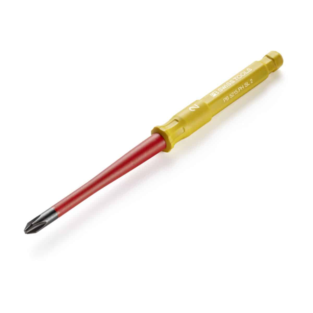PB Swiss Tools VDE Geïsoleerde Kruiskopschroevendraaier Wisselkling PH2 x 165 mm – Slim Design - Afbeelding 2