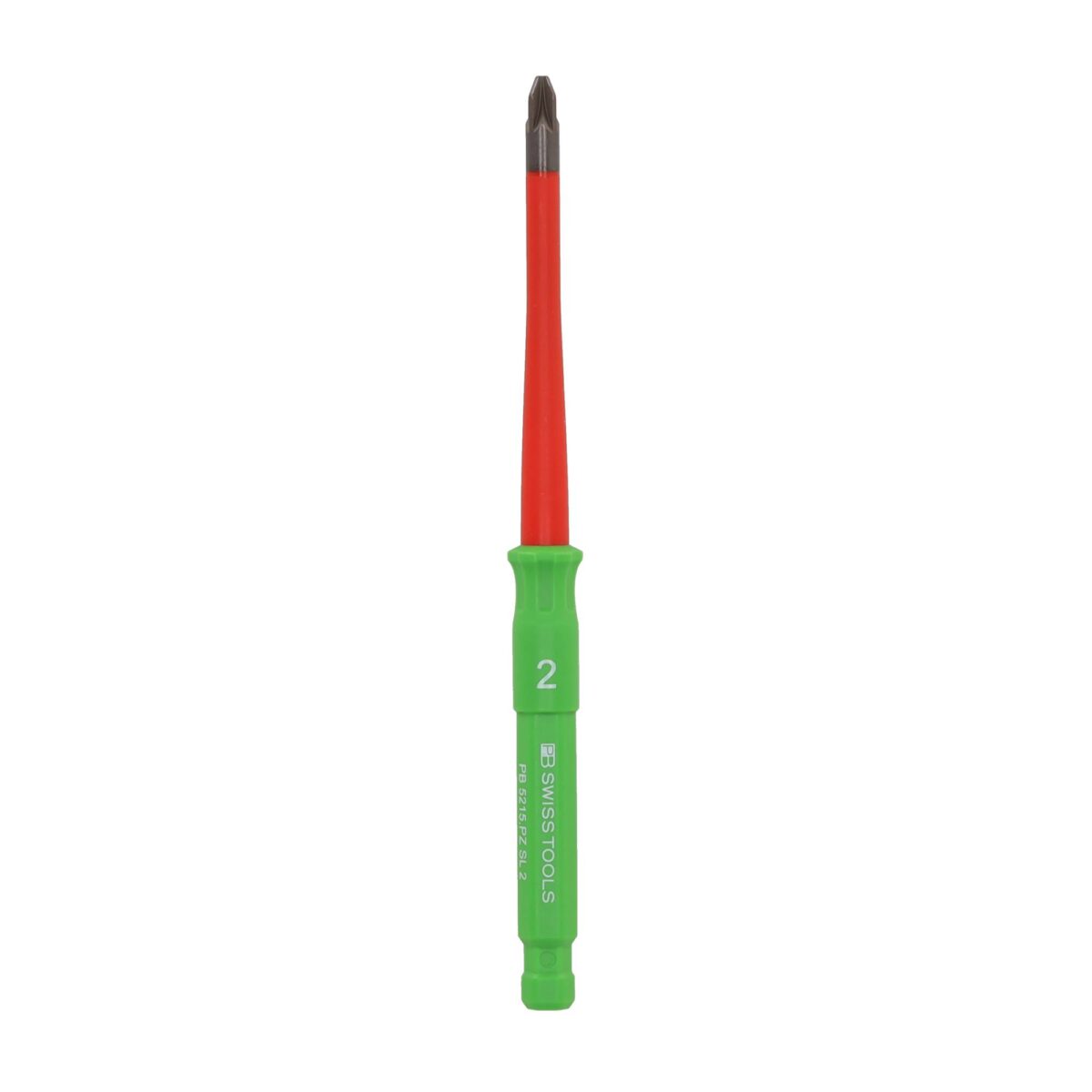 PB Swiss Tools VDE Geïsoleerde Kruiskopschroevendraaier Wisselkling PZ2 x 165 mm – Slim Design - Afbeelding 2