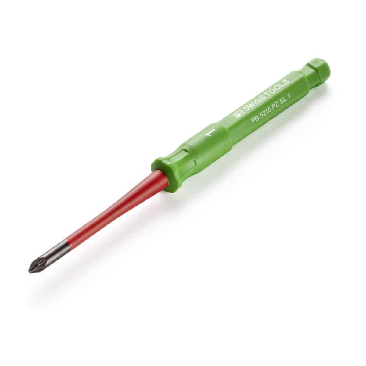PB Swiss Tools VDE Geïsoleerde Kruiskopschroevendraaier Wisselkling PZ1 x 145 mm – Slim Design - Afbeelding 2