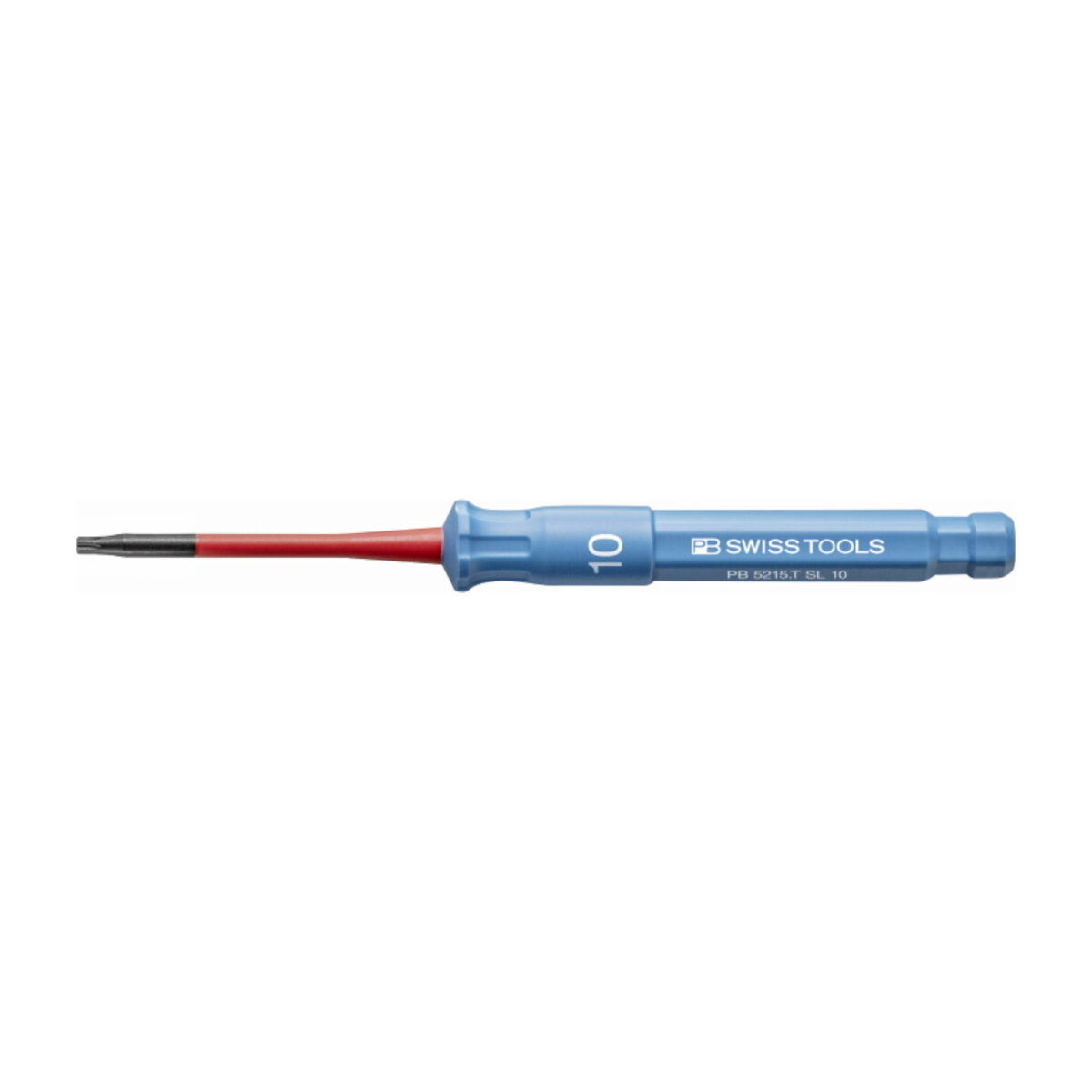 PB Swiss Tools VDE Geïsoleerde Torxschroevendraaier Wisselkling T10 x 135 mm – Slim Design - Afbeelding 1