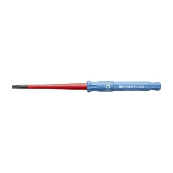 PB Swiss Tools VDE Geïsoleerde Torxschroevendraaier Wisselkling T20 x 165 mm – Slim Design