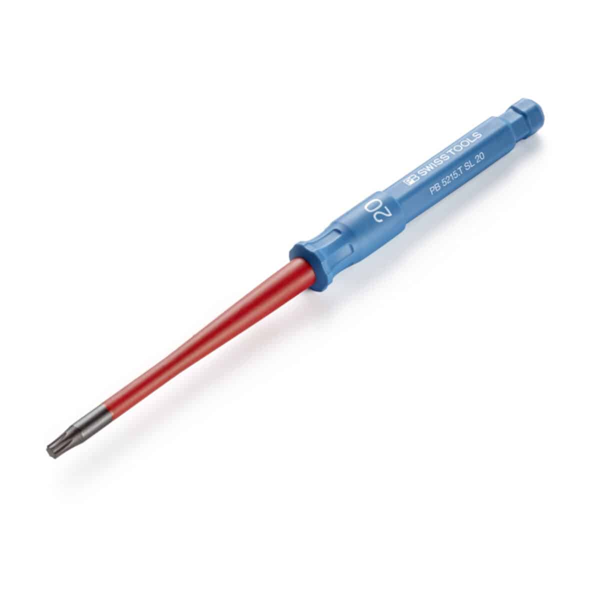 PB Swiss Tools VDE Geïsoleerde Torxschroevendraaier Wisselkling T20 x 165 mm – Slim Design - Afbeelding 2