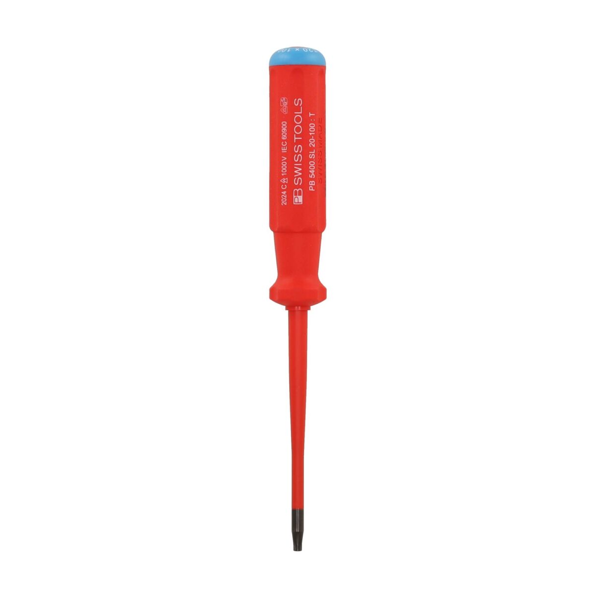 PB Swiss Tools VDE Geïsoleerde Torx Schroevendraaier T20 x 100 mm – Slim Design - Afbeelding 2