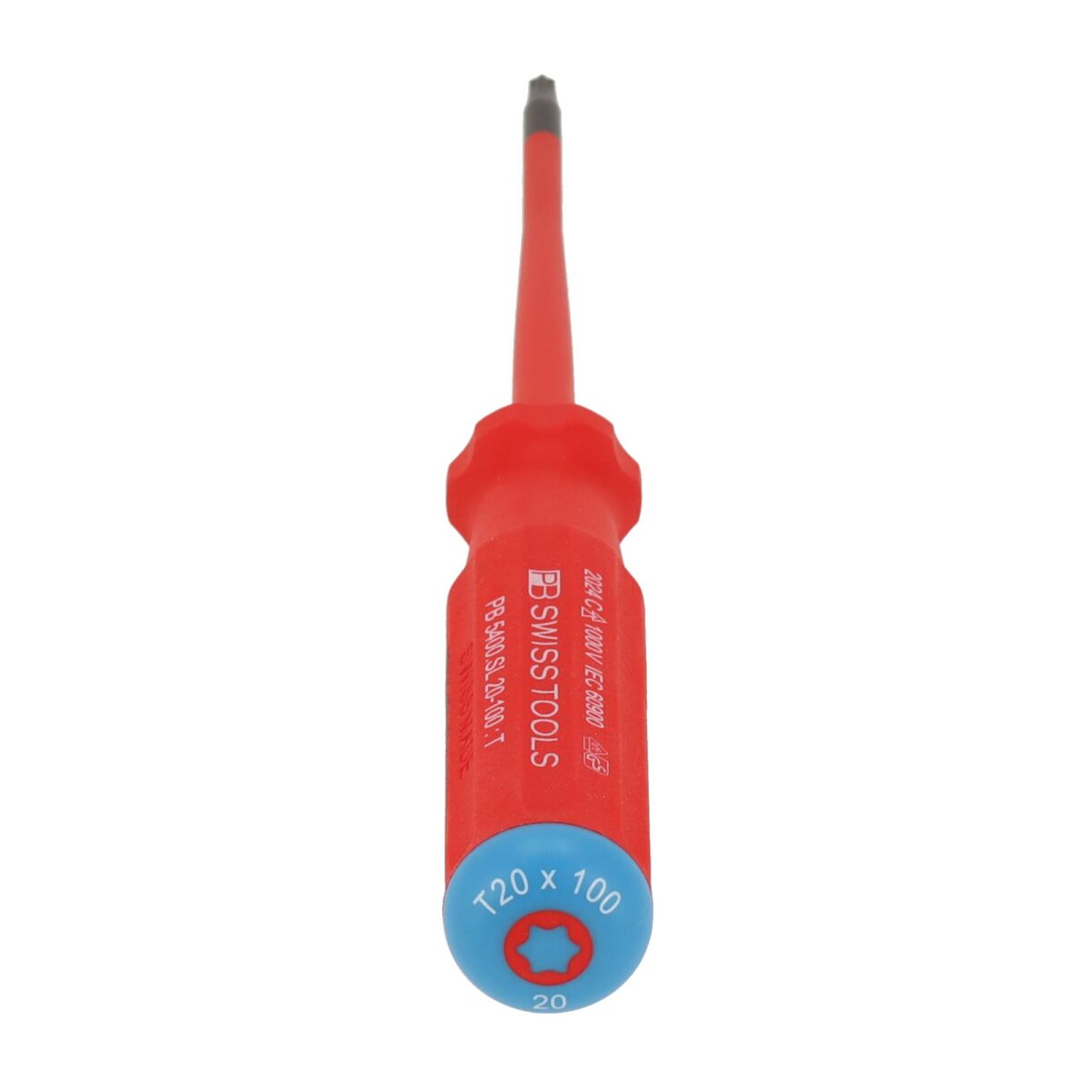 PB Swiss Tools VDE Geïsoleerde Torx Schroevendraaier T20 x 100 mm – Slim Design - Afbeelding 4