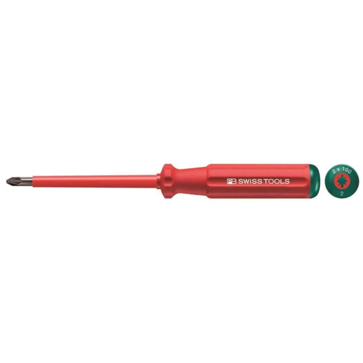 PB Swiss Tools 5180 VDE PZ/FL Schroevendraaier PZ1 × 175 mm – kling 80 mm - Afbeelding 1