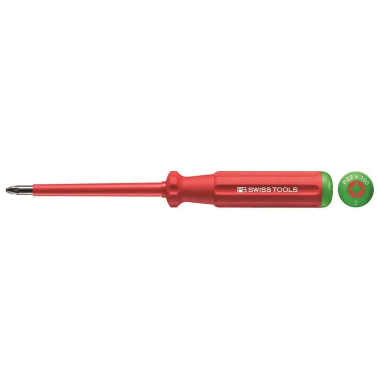 PB Swiss Tools 5192 VDE Pozidriv Schroevendraaier PZ0 × 150 mm – kling 60 mm - Afbeelding 1