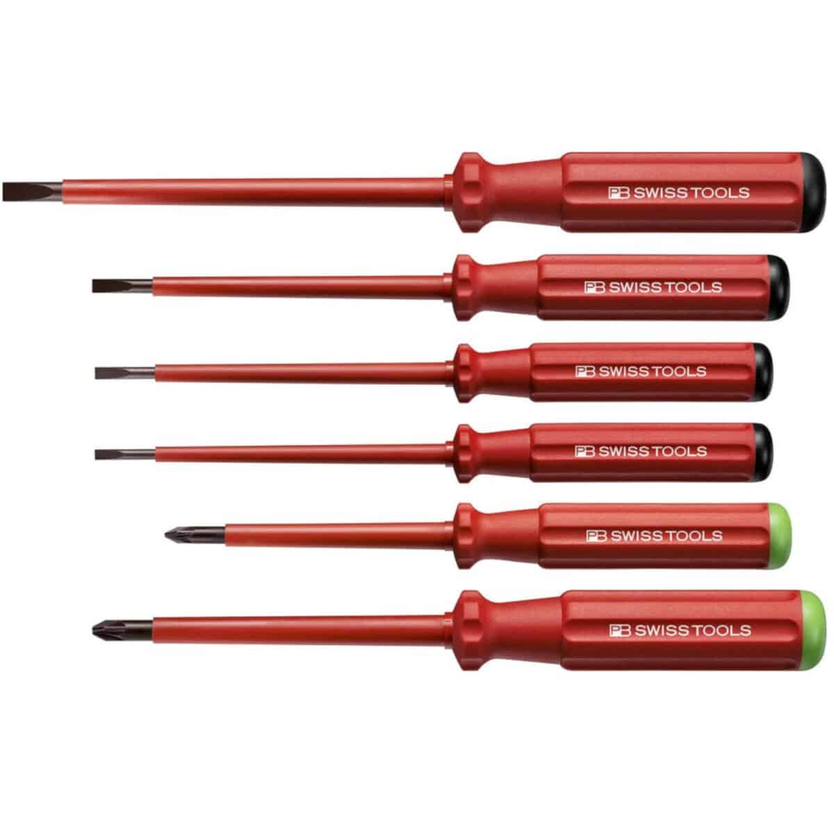 PB Swiss Tools 5543 VDE Schroevendraaierset 6-delig | Gleuf en Pozidriv - Afbeelding 1