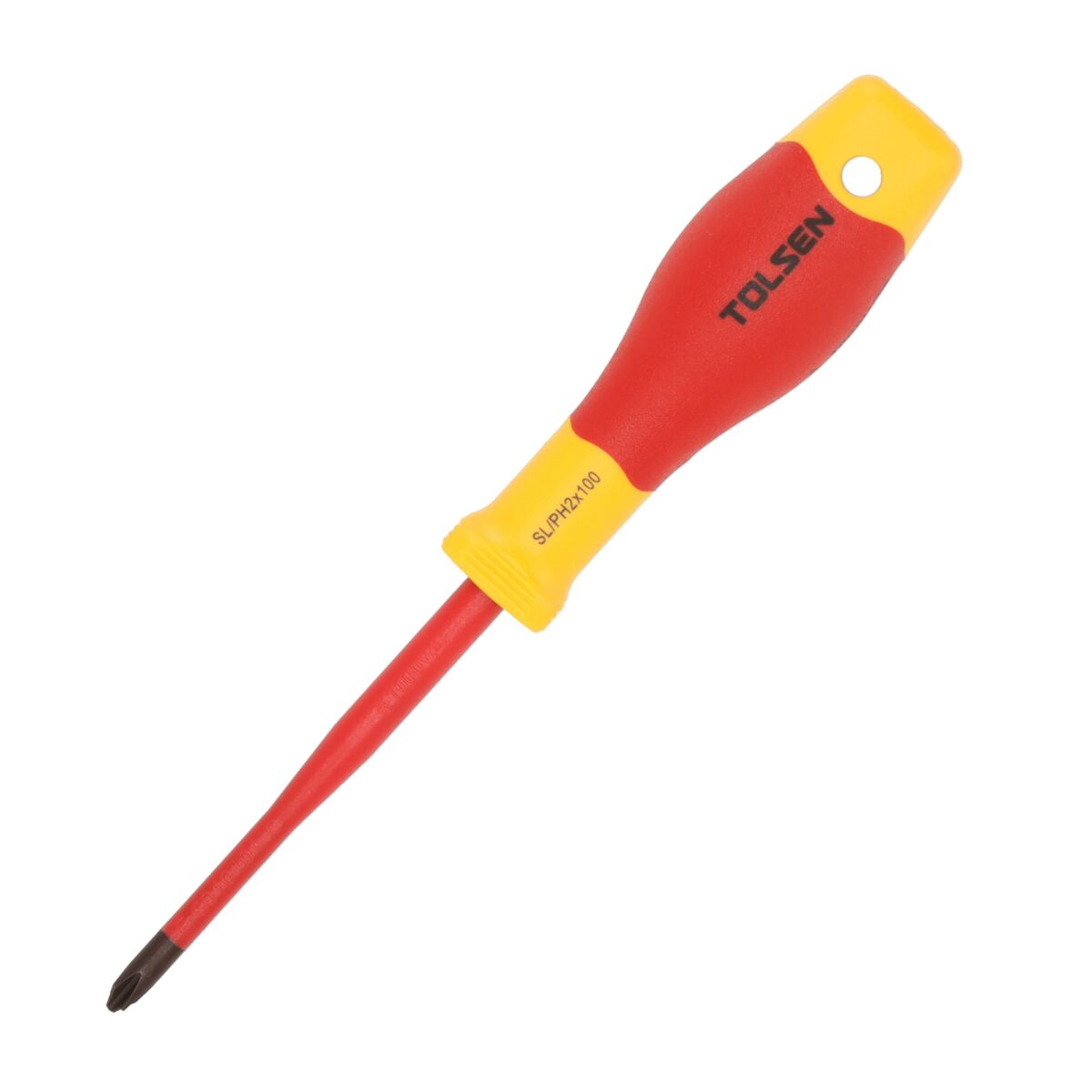 VDE Line Geïsoleerde Schroevendraaier SL/PH2 × 100 mm - Afbeelding 1