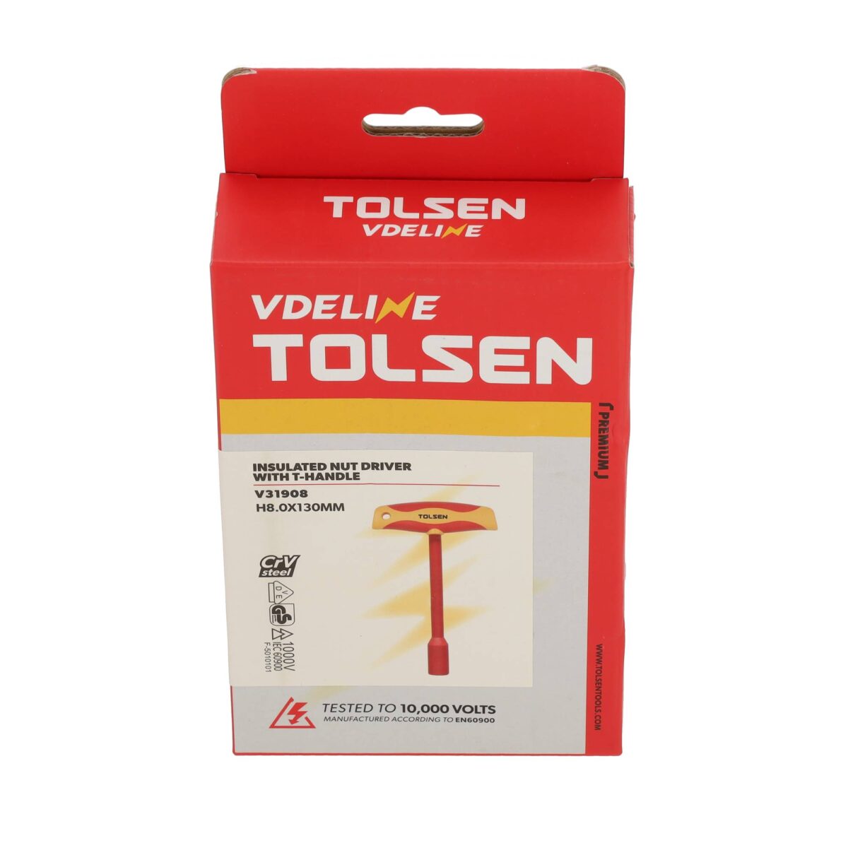 VDE Line Geïsoleerde Moerschroevendraaier T-Sleutel H8 x 130 mm - Afbeelding 5
