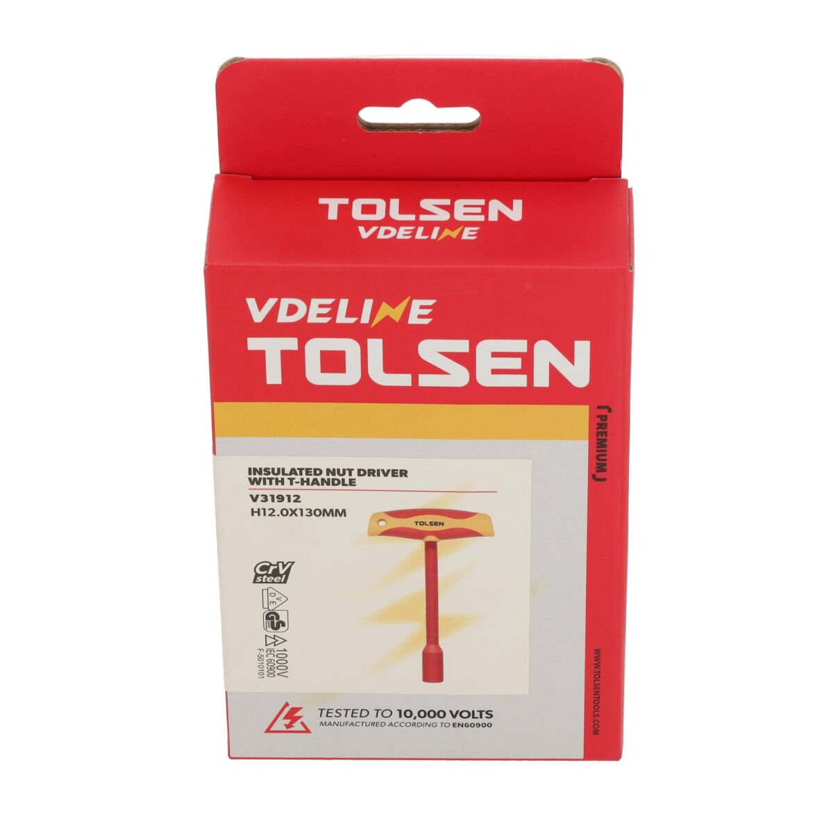 VDE Line Geïsoleerde Moerschroevendraaier T-Sleutel H12 x 130 mm - Afbeelding 5